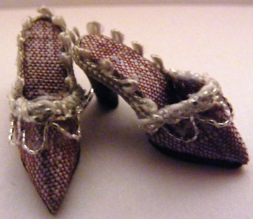 SILVER SHIMMER SILK SHOES